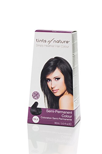 TINTS OF NATURE Black Semi Permanent Hair Color, 3 FZ