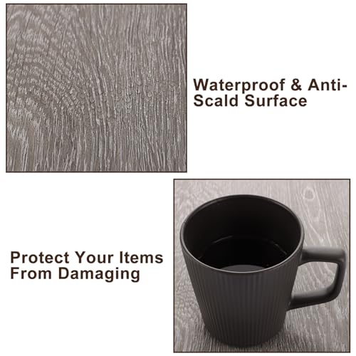 LDXDRU 40 Pack Self Adhesive Floor Tile, 30 x 30CM Grey Wood Pattern Peel and Stick Floor Tiles, Moisture-Proof Vinyl Flooring Stick On Floor Tiles for bathroom Kitchen Living Room and Bedroom - Image 4