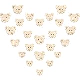 tedi holzperlen Große Menge: Sie erhalten 120 Nähholzknöpfe im Lieferumfang mit 3 verschiedenen Größen. Jede Größe enthält 40 Stücke, die zur einfachen Verwendung und Anordnung in einer Aufbewahrungsbox verpackt sind, die Sie verwenden und ersetzen können