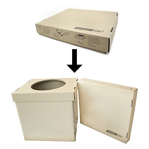 Emergency Zone Potty Box Complete Toilet Set, Portable, Collapsible Toilet With Liners And Toilet Chemicals. 1 Pack #TOP1