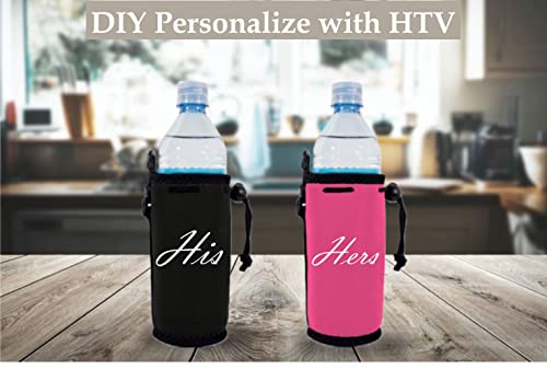 Blank Neoprene Water Bottle Coolie (Variety Color 6 Pack) #TOP5