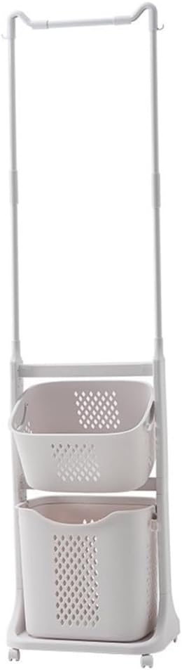Space Saving Designs Laundry Basket with Clothes Rack and Shoe Shelf Home Accessory for Bedrooms and Bathrooms