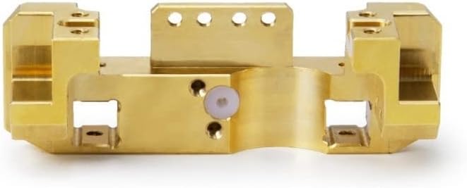 Brass Bracket Steering Gear Fixing Seat Bumper Beam Counterweight for TRAXS RTX-4 - (Color: Gold)