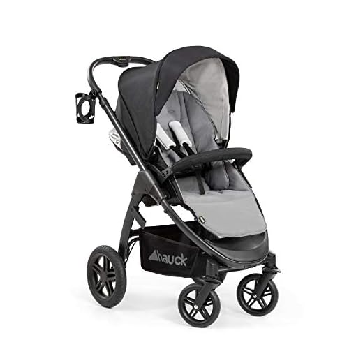 hauck Saturn R Silla de Paseo Todoterreno, Ruedas Giratorias, hasta 25 kg, Carrito Bebe, Altura Regulable, Reversible, Compatible con Capazo