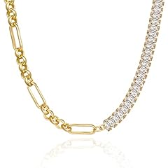 White CZ Link Chain