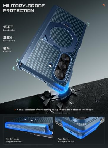 SUPCASE for Samsung Galaxy Z Fold 8 Ultra Case with 360° Rotatable Stand - 2