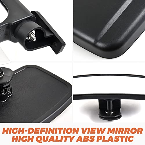 SAUTVS Center Rear View Mirror and Side Mirrors Kit for Yamaha Viking/VI, Convex Center Mirror and Adjustable Folding Side Mirrors for Yamaha Viking/VI 2013-2026 Accessories by SAUTVS - Image 4
