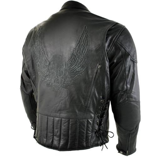 Milwaukee Leather Men's Racer Style Premium Leather Motorcycle Jackets - 5X by Milwaukee Leather - Used condition - US$208.99