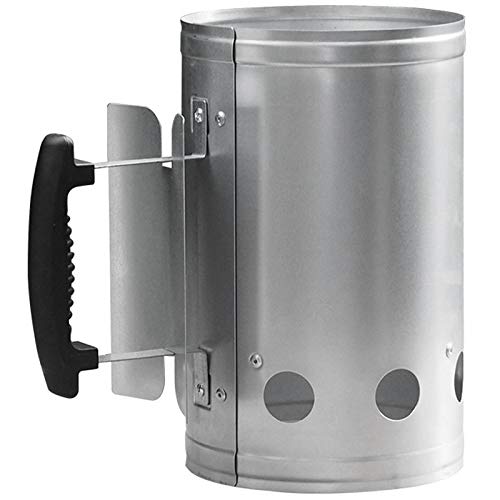 Domilay Barbecue Chimney Starter Charcoal Grill Steel Rapid Quick Fire Lighter for Home Outdoor Picnic Camping Barbecue Party Supplies