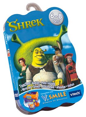 Jeu V-Smile VTech SHREK LE RHUME DE DRAGONNE - Occasion Très Bon état, Complet