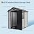 4x6 ft Outdoor Resin Storage Shed with Floor, Lockable Door & Window, Sloping Roof, Plastic Outdoor Sheds with Floor Garden Shed for Backyard Patio Lawn Mower Bike Tool Storage
