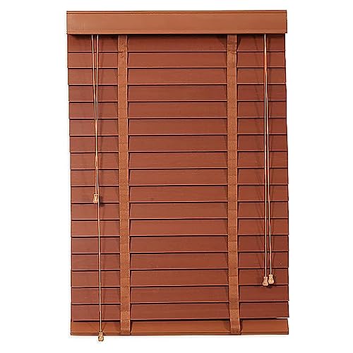 Persianas Venecianas De Madera,Persianas Horizontales De Interior,Cortinas Venecianas Horizontales,Persianas Blackout/Transpirables,para Baño/Oficina,Personalizable-E-80x160cm/31x63in(W×H)