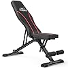 Flybird adjustable benchutility weight bench for full body workout multi purpose foldable incline bench black  urban country home decor
