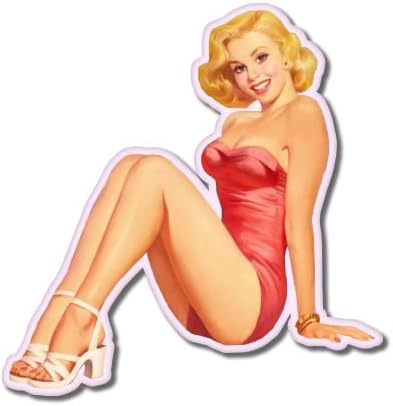 AK Wall Art Pinup - Adhesivo decorativo de vinilo retro