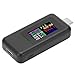 USB C Power Tester USB Tester Two Way 30V Color Screen Black Bidirectional Dc4 30V USB C Power Meter Voltage Testers