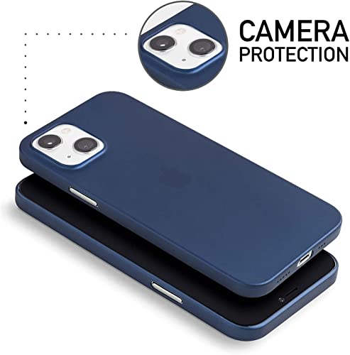 Image of ExpressB Back Cover for iPhone 15 Plus | Minimal Protect | Ultra Thin Anti Scratch Matte Finish Case for iPhone 15 Plus (Blue)