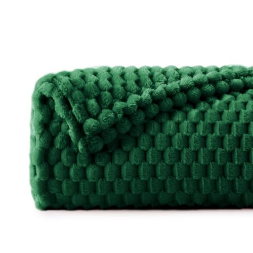 Image of BEDELITE Forest Green Throw Blanket for Couch, Cozy Gift for Women, 60 * 80