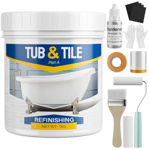 Tile Paint, 35oz Tub and Tile Paint Refinishing Kit