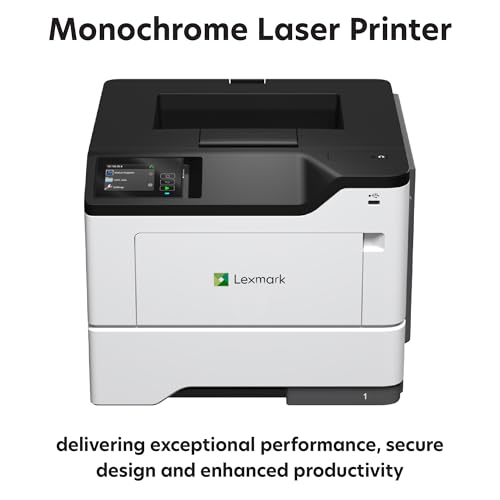 Image of Lexmark MS631dw Monochrome Laser, Duplex (2-Sided) Printing: Integrated Duplex, Print Speed: Up to 50 ppm, Energy Star, 2.8 inch (7.2 cm) Color Touch Screen (38S0400)