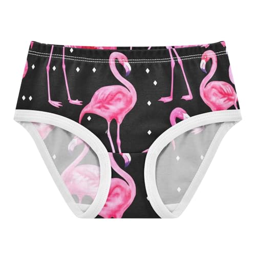 Pink Flamingos Hawaii Black Toddler Underwear Floral 2t Cotton Cute Panties Girl Colorful Briefs Undies Kids