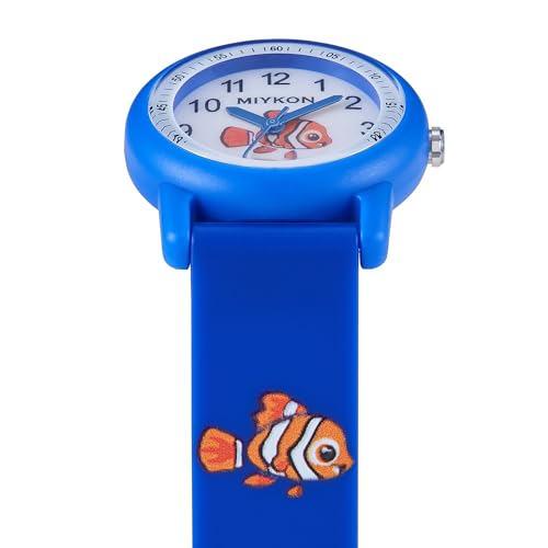 Image of Miykon Kids Watches for Boys and Girls - Educational Time-Telling Gift for Kids Aged 3-15, Toddlers, Preschoolers, and School-Aged Children - Easy to Read Analog Watch, Soft Resin Band, Japanese Quartz, 100M Water Resistant