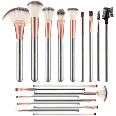 AMMIY Professional Make-Up Brush Set for Woman, 18 Pcs Cosmetic Brushes Makeup Brush Kit for Concealer, Foundation, Blush, Highlight, Loose Powder and All Other Makeup Powders Cover