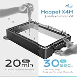 Chitu Systems Hoopat X4H kadź z żywicy do drukarek 3D ELEGOO Saturn 4 Ultra 16K z 3 wstępnie otworzoną folią uwalniającą PFA, zamień w 1 minutę dla łatwego drukowania
