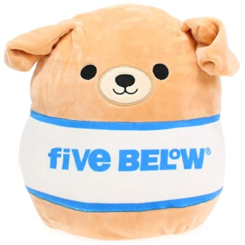 Squishmallow Official Kellytoy Plush Pets Squad Dogs Cats Bunnies Squishy Soft Plush Toy Animals (Tan/White/Blue, Spencer Dog, 8 Inch)