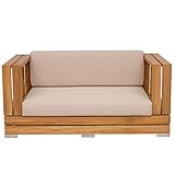 🦶 Edelstahlelemente als Akzent: Mit Edelstahlfüßen setzt das Sofa elegante Akzente, die nicht nur stabil sind, sondern auch das schicke Design unterstreichen.