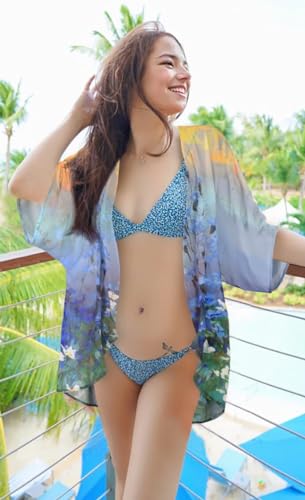 Image of Swimsuit Coverups for Women Sarong Beach Bikini Wrap Sheer Short Skirt Chiffon Scarf for Swimwear