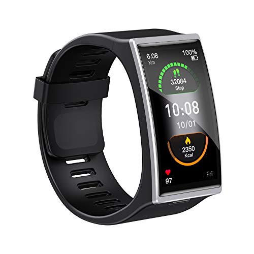 ایگرد | قیمت و خرید Ametoys DM12 Smart Watch,with 1.9'' Touch Screen,IP68  Waterproof,Supports Heart Rate Blood Pressure Monitor,BT 5.0 smart Bracelet  for Men \u0026 Women(Silver)