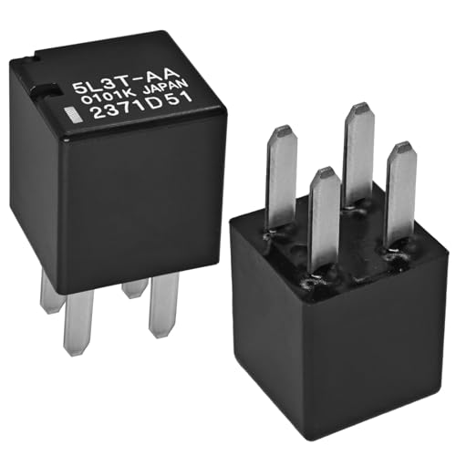 Relay 5L3T-AA (Pack of 2) - 4 Pins 12VDC 20A Automotive Oil Pump Starting Relay