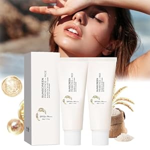 2 stuks Rice + Probiotics SPF50+ PA++++ Zonnebrandcrème 50 ml Rijst Probiotics Zonnebrandcrème SPF50+ zonnebrandcrème waterdicht zonneterum rijst zonnebrandcrème lotion met