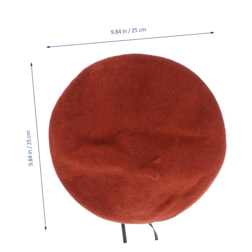 1pc Boys and Girls Fashionable Wool Beret Hat for Autumn Adorable Warm Beret for Boy Girl Soft Comfortable Design Bright for Everyday Wear Outdoor Activities Orange3