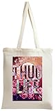 All Natural Thug Life Floral Hipster Cali Tote Bag