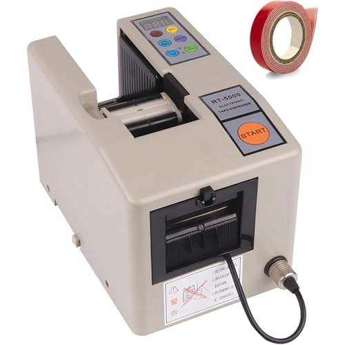 Dispenser automatico di nastro con display, doppia modalità e funzione di memoria, ideale per imballaggi efficienti in uffici e fabbriche