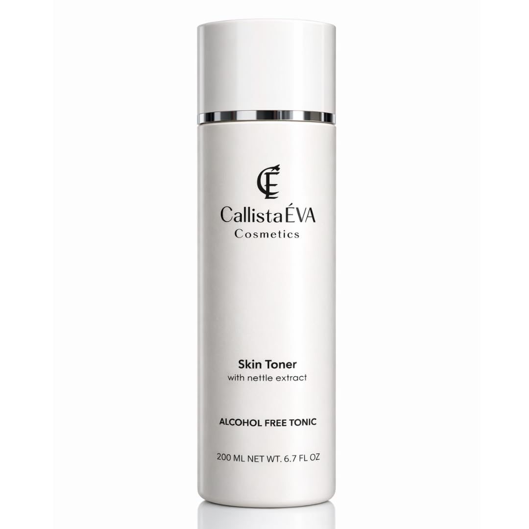 Tónico facial con ortiga [fabricado en Alemania] – Tóner sin alcohol para pieles sensibles, secas y grasas, calmante y equilibrador de pH, vegano, 200 ml