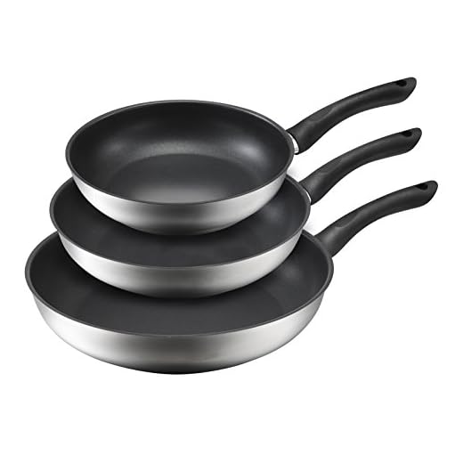 Kopf Stekpanneset Alfons (rostfritt stål, 3 delar, teflonbeläggning, induktion)