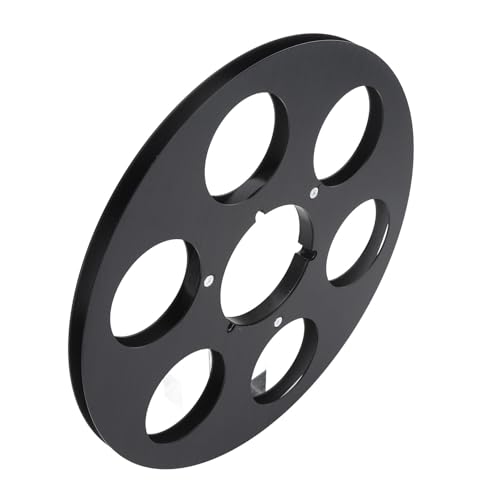 Bobina de cinta vacía para reparar magnetófono de aluminio 1/4 negro 4