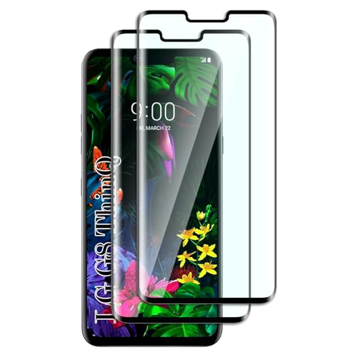 FWKDWHPH [2 Piezas Cristal Templado para LG G8 ThinQ,Dureza 9H, Anti-Arañazos, Sin Burbujas,3D Cobertura Completa,HD Protector de pantalla para LG G8 ThinQ