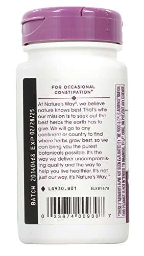 Nature's Way Nurturalax 3 With Aloe 100 Vegetarian Capsules #TOP3