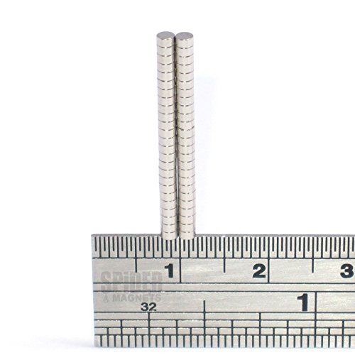 Ltd Tiny Magnets 2x1 mm N52 Grade Neodymium Disc Small Round Craft Disk 2mm diameter x 1mm (Pack of 250)
