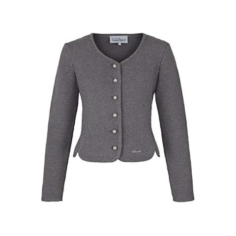 Turi Landhaus Damen Dirndljacke Strick grau meliert, 355 grau meliert, 36 Cover