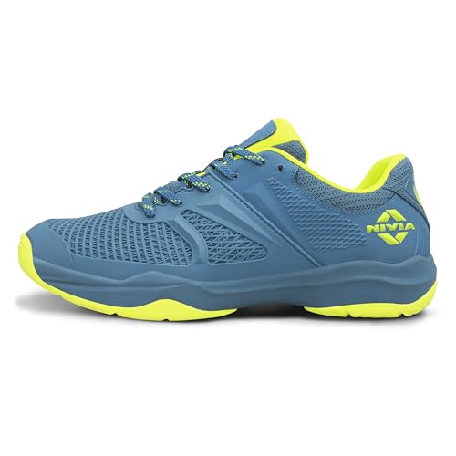 Image of Nivia Jury Badminton Shoes for Men, Air Mesh & PU Upper, TPU Shank Plate Outsole, Ortholite Foam Insock, Designed for Serious Badminton Players