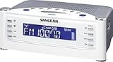 Sangean RCR-22 AM/FM Tuning Clock Radio (White) (Renewed)