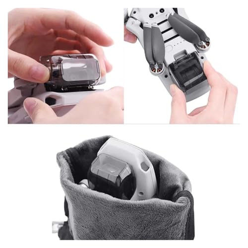 Capot de protection pour DJI Mavic Mini et Mini 2 avec pare-soleil gris en pack de 3 - 4