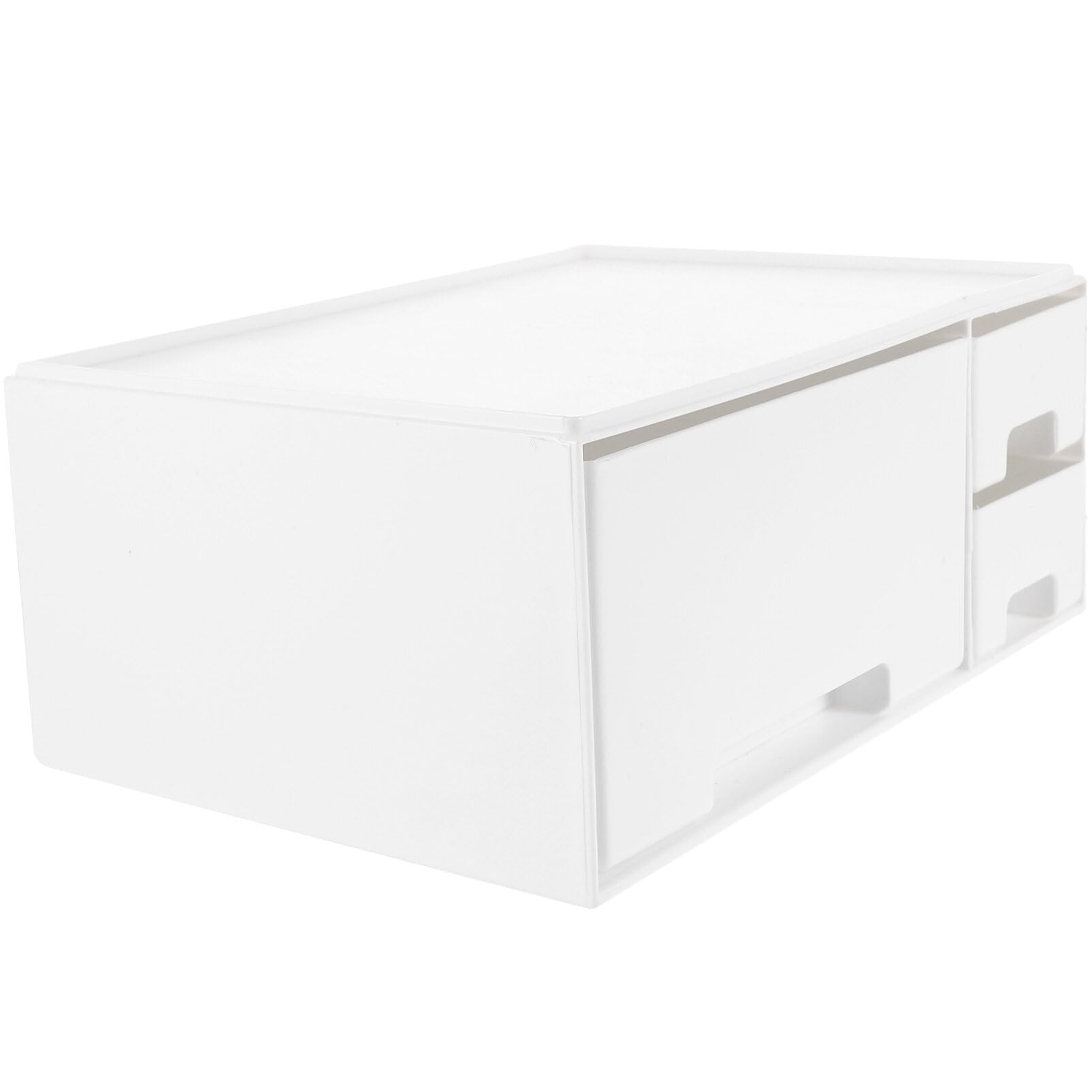 Soporte de monitor riser con cajón organizador para escritorio y portátiles