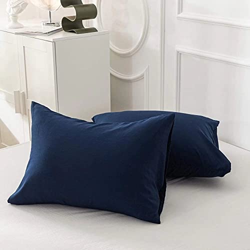 Houseri Navy Blue Comforter Full Size Teen Boys Dark Navy Comforter Bedding Sets Full Dark Blue Comforter Set Dark Color Comforter Girls Classic Navy Blue Bed Comforter Blanket Dorm Comforters Full #TOP6