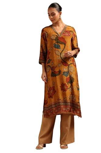 Kurta botanique femme crêpe de luxe Soch aux détails perlés exclusifs