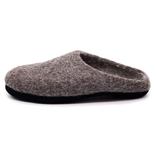 Image of Nootkas Felted Merino Wool 'Astoria' Mule House Slipper for Men and Women